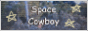 the site button for Space Cowboy, featuring star doodles